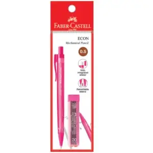 Faber Castell Econ Mechanical Pencil with Leads, 1xPB 0.5