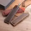 1pc Hand-stitched Cowhide Pen Bag