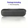 1pc Black Pencil Holder Pen Case EVA Hard Shell Stylus Earphone Pouch Stationery Cover Box Makeup Storage Bag Office Use