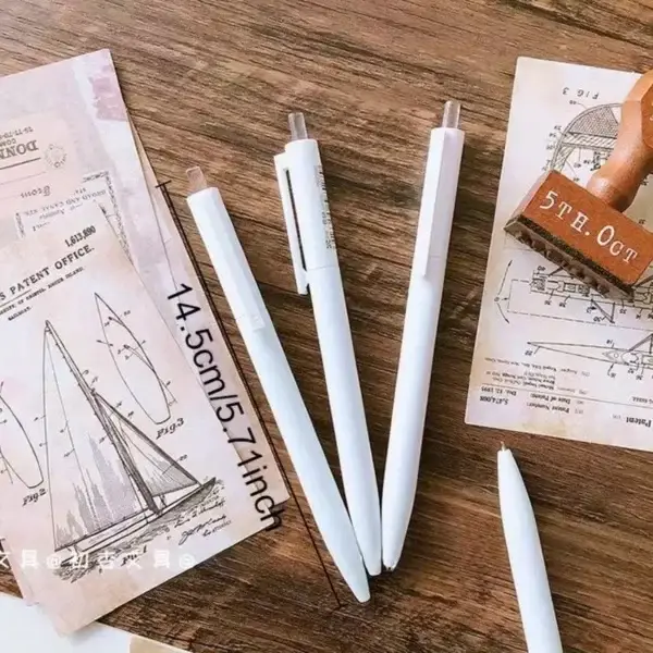 5pcs Minimalist Mechanical Pencils, 0.5mm Lead