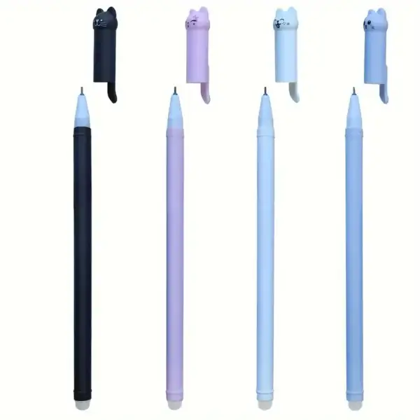24 Pack Cat Themed Erasable Gel Pens