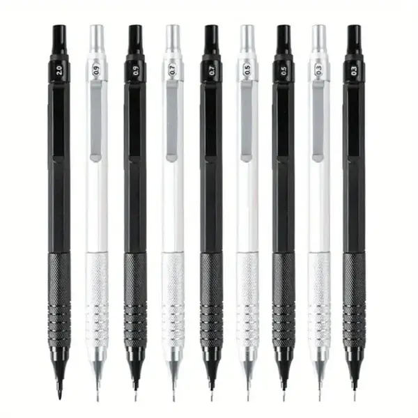 2 Pencils/set Low Center of Gravity Metal Mechanical Pencil Set