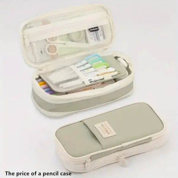 Double layer Pencil Case Large-capacity