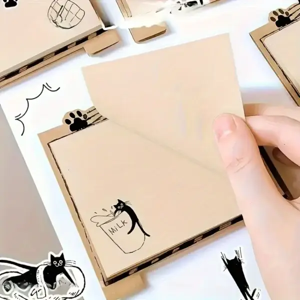 Chic Cat Themed Sticky Notes