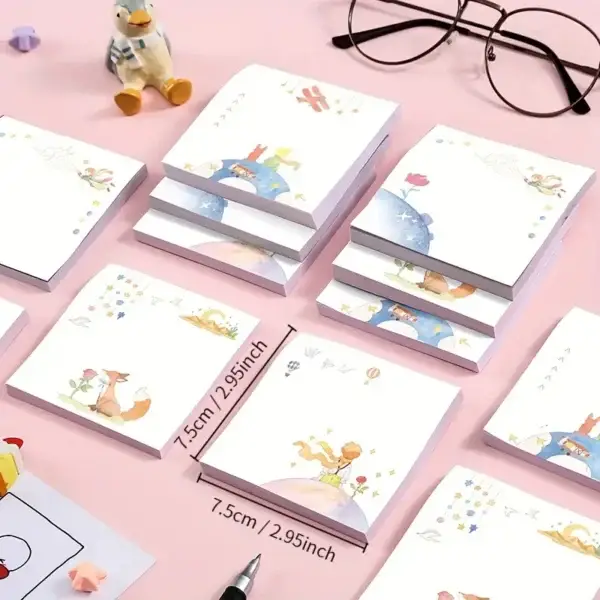 1pc, 50pages Sticky Notes, Cute Cartoon Note Pad