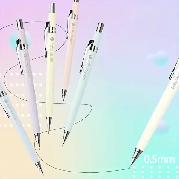 e6914838-572c-4727-a3e8-fc98ccce852e.webp HB 0.5mm Macaron Color Mechanical Pencil Set with Extra Lead