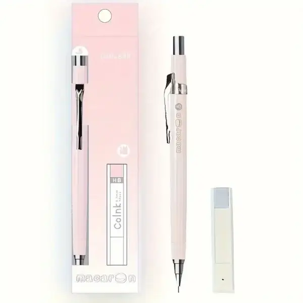 e9c6622b-ad5f-42e6-a8ce-57cf918387c4.webp HB 0.5mm Macaron Color Mechanical Pencil Set with Extra Lead